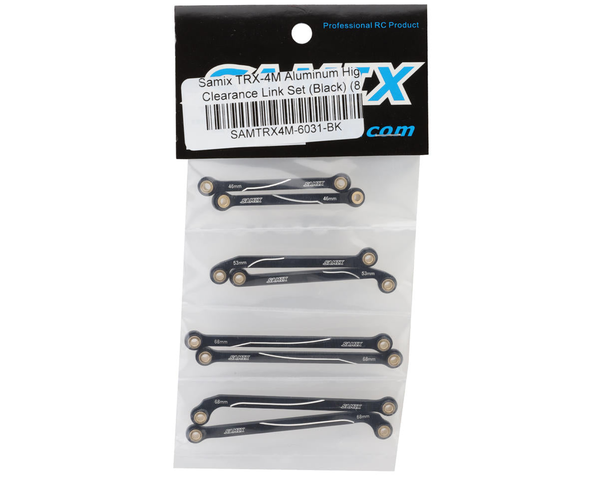 Samix Aluminum High Clearance Link Set for Traxxas TRX-4M (Black) (8)