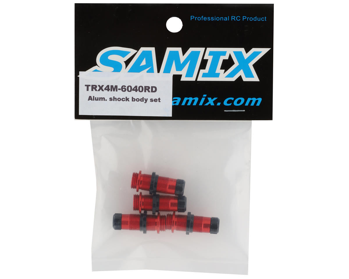 Samix Aluminum Threaded Shock Bodies for Traxxas TRX-4M (Red) (4)