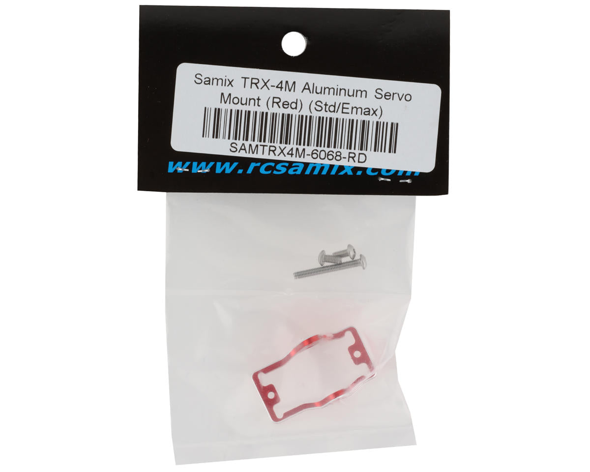Samix Aluminum Servo Mount for Traxxas TRX-4M (Red) (Traxxas/EcoPower)