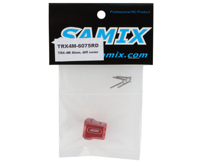 Samix Aluminum Differential Cover for Traxxas TRX-4M (Red)