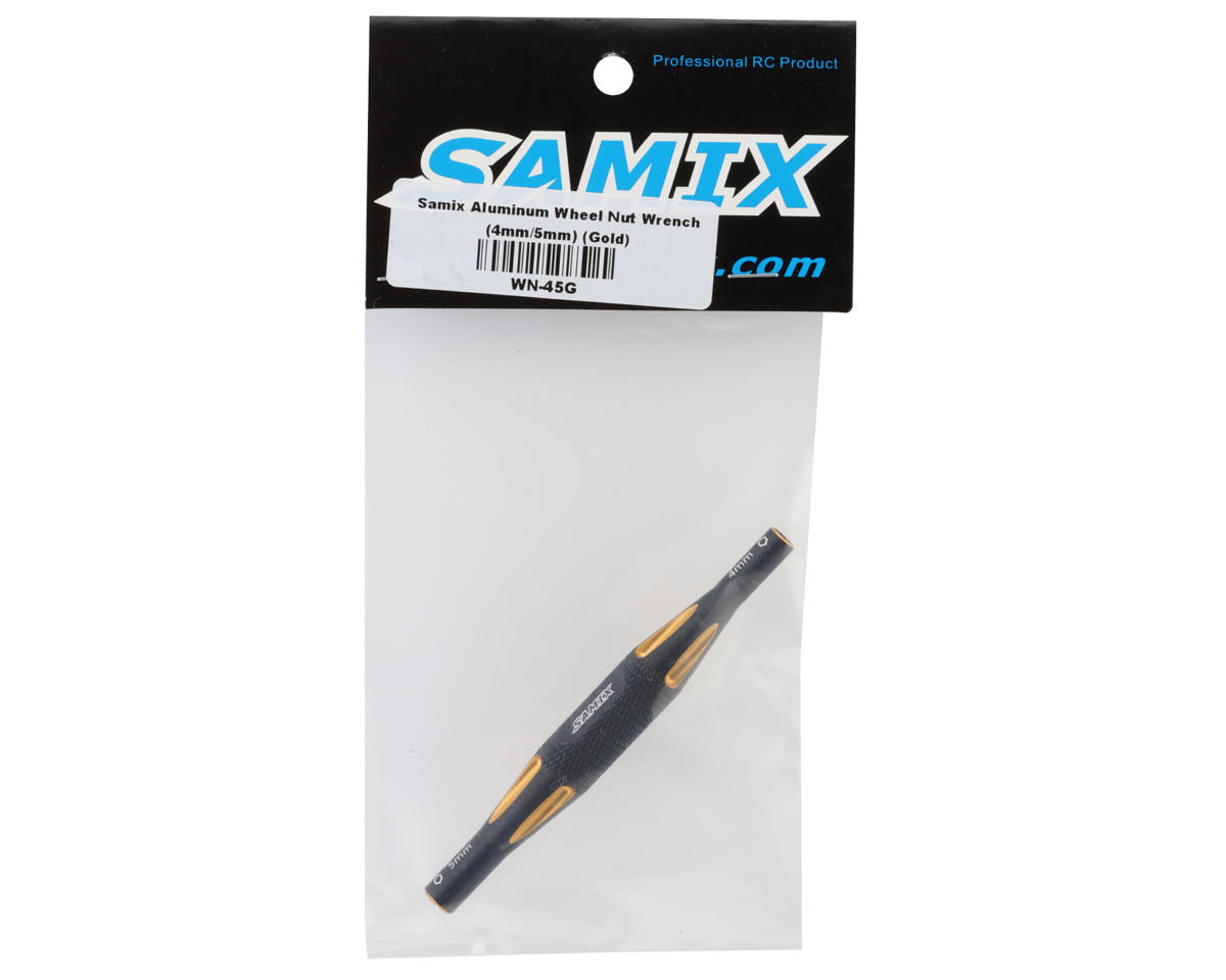 Samix Aluminum Wheel Nut Wrench (4mm/5mm) (Gold)