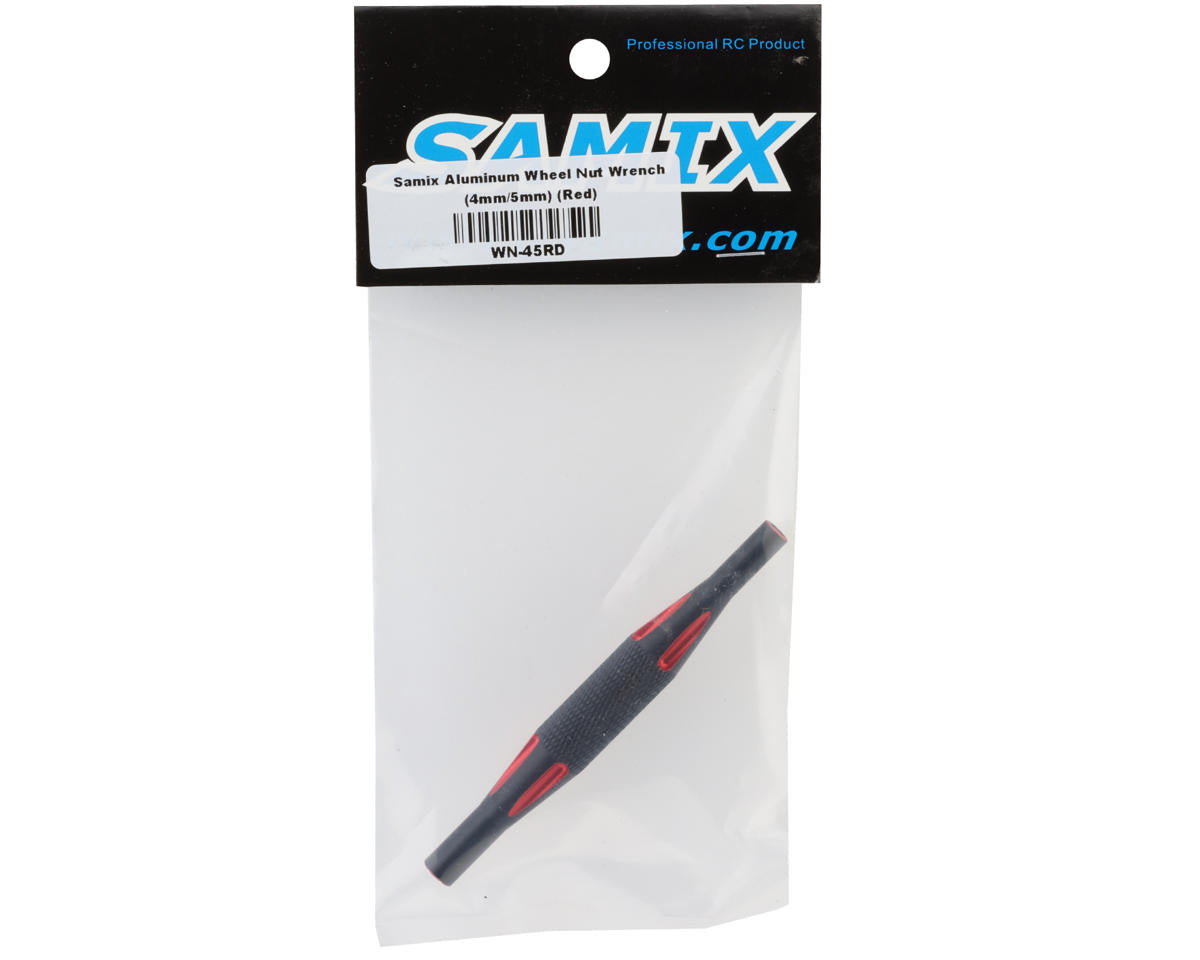 Samix Aluminum Wheel Nut Wrench (4mm/5mm) (Red)