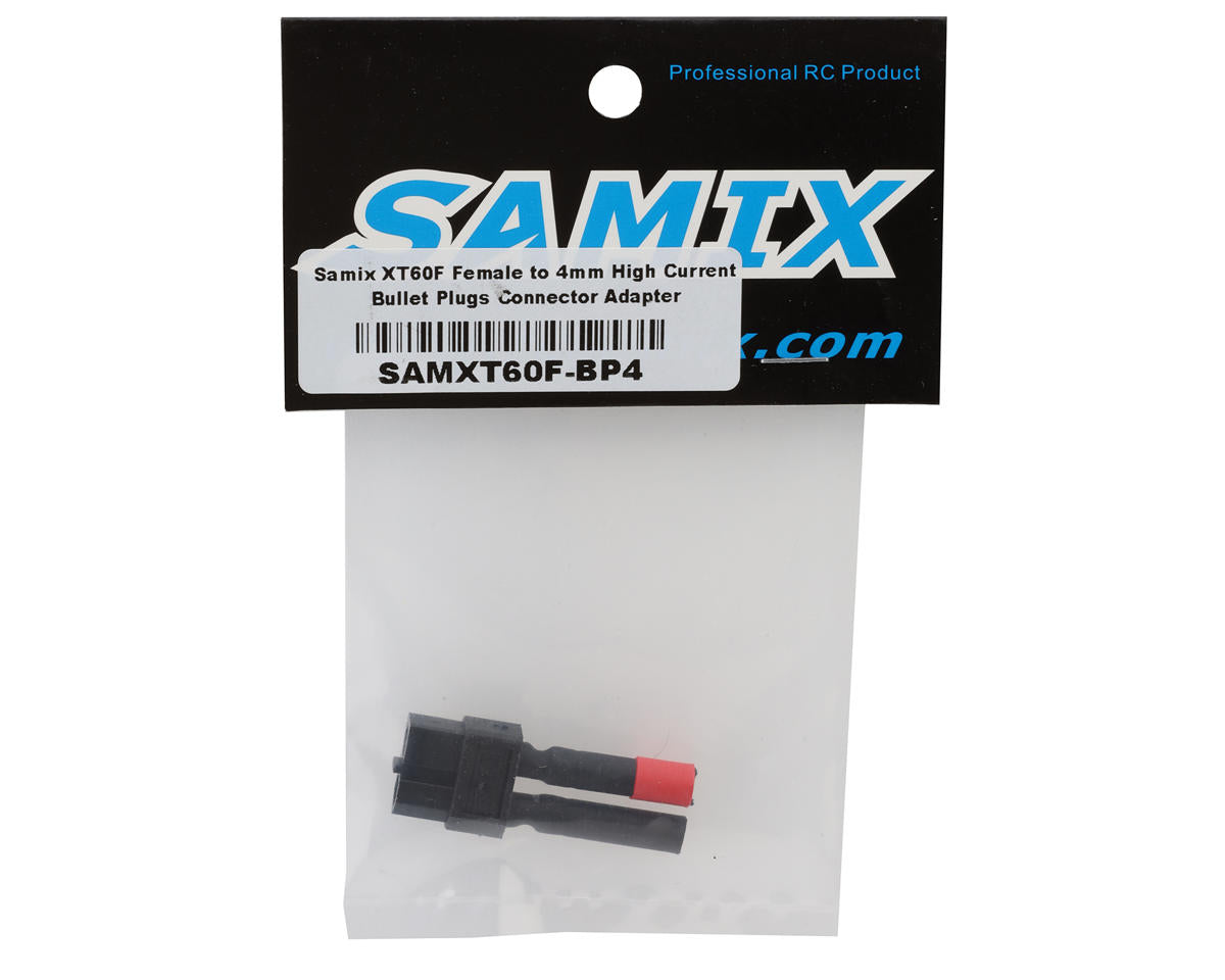 Samix XT60 Female to 4mm High Current Bullet Plugs Connector Adapter