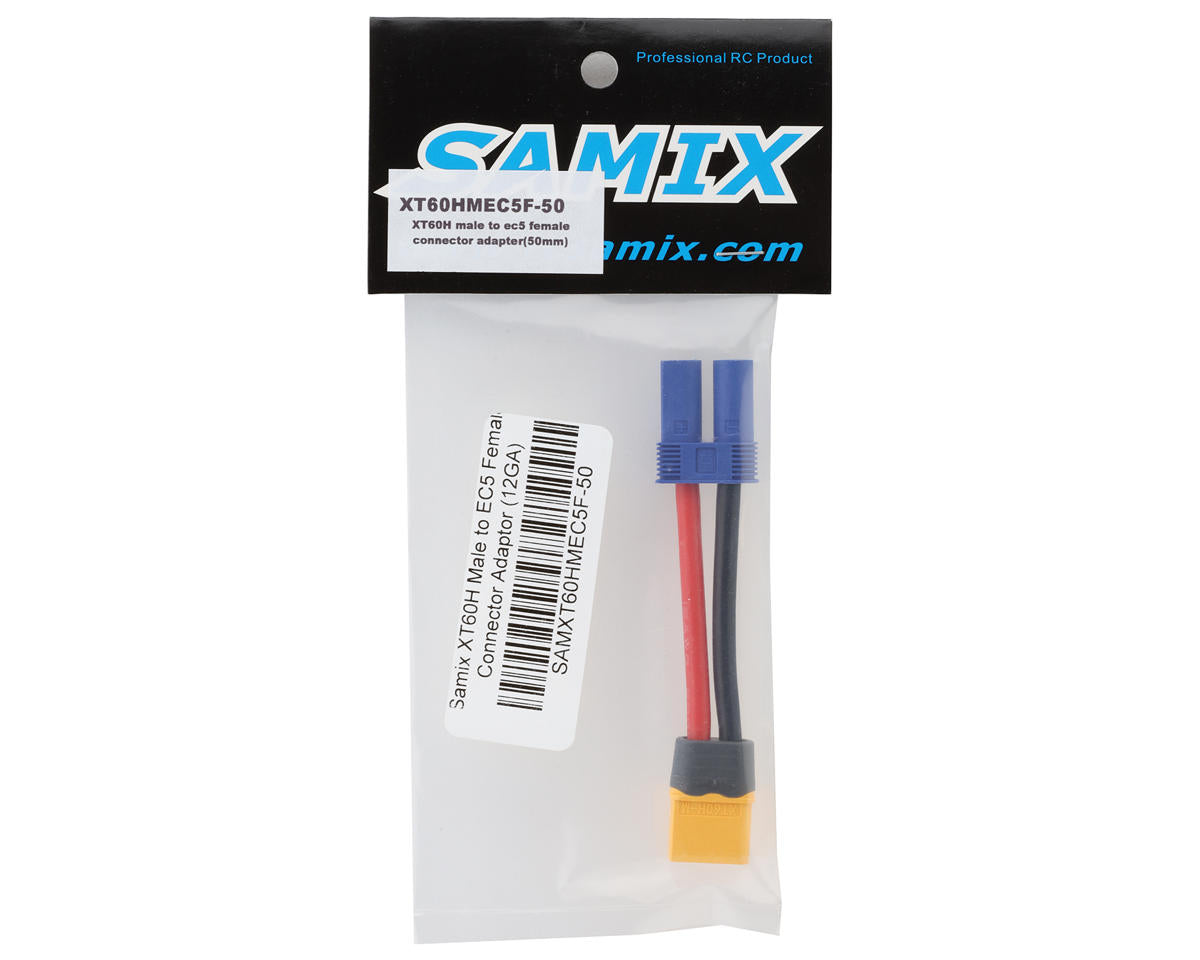 Samix XT60 Male to EC5 Female Connector Adaptor (12AWG)