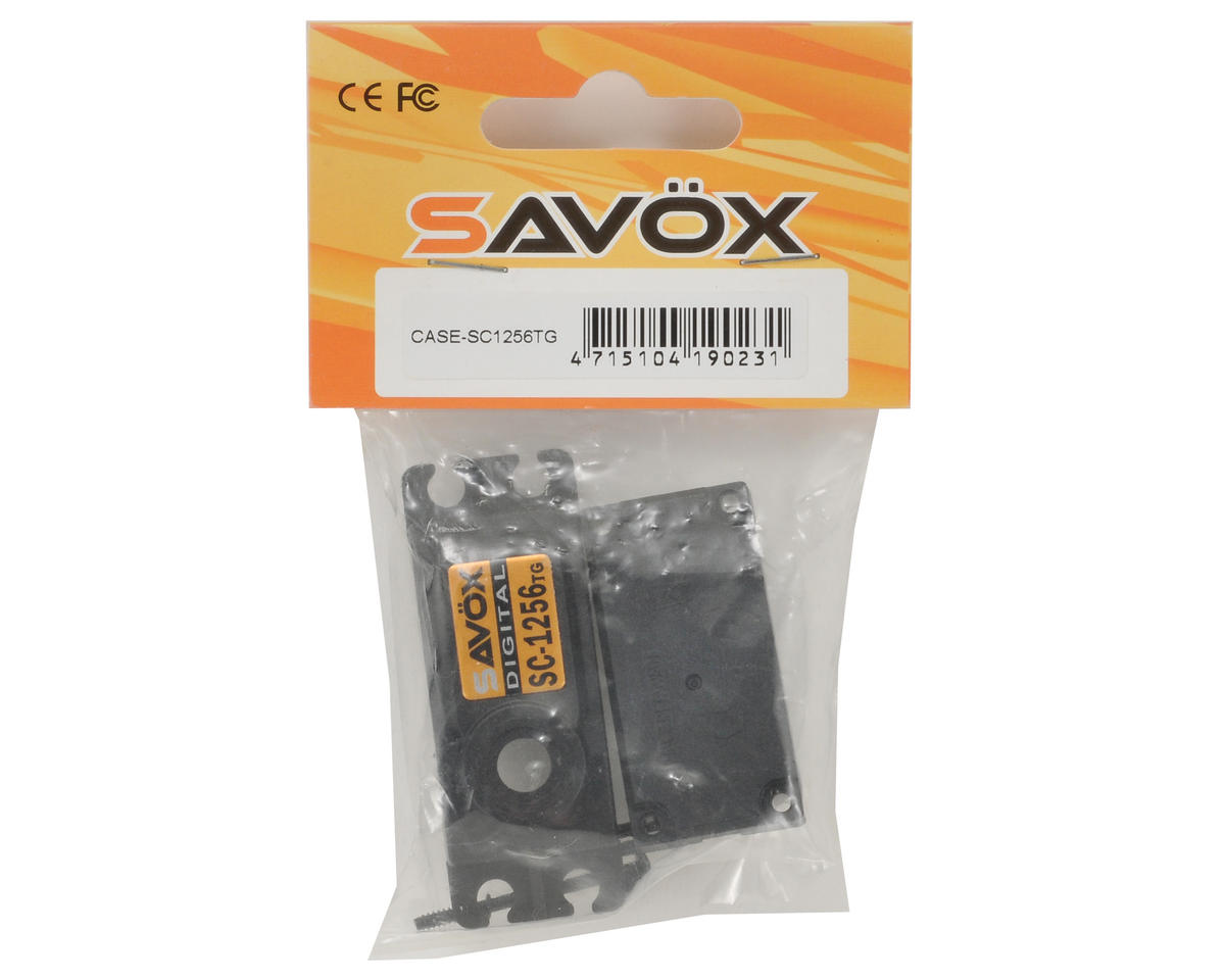 Savox 1256TG Upper/Lower Case Set w/Hardware