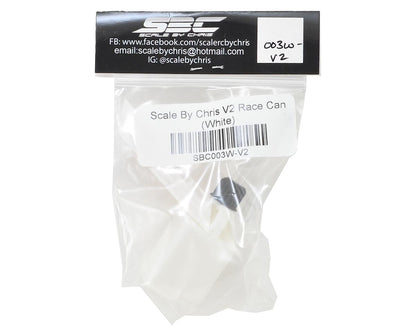 Scale By Chris V2 Race Can (White)