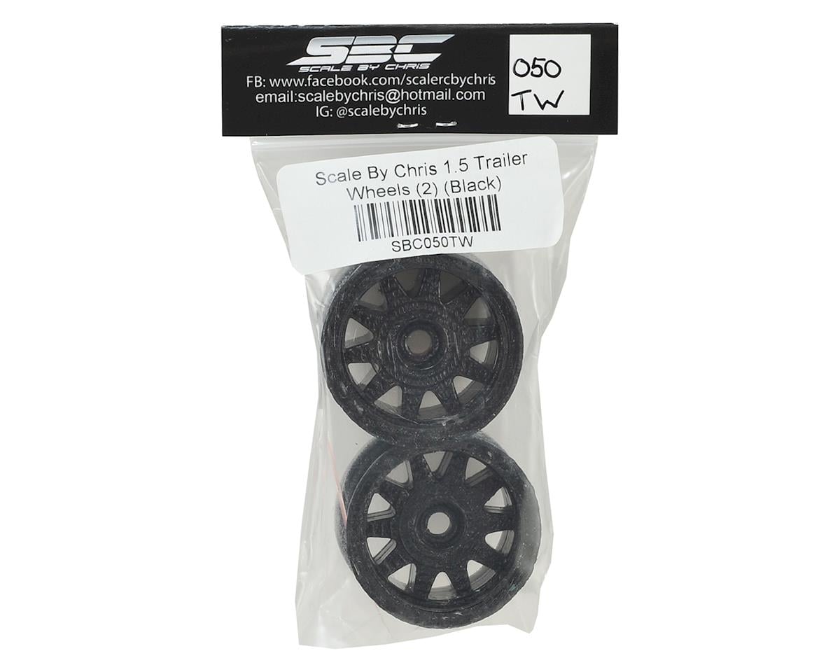 Scale By Chris 1.5 Trailer Wheels (2) (Black)