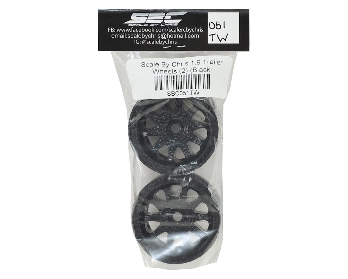 Scale By Chris 1.9" Trailer Wheels (2) (Black)