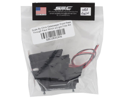 Scale By Chris Gatekeeper Front Pass Through Faux Winch w/Light Filler Kit