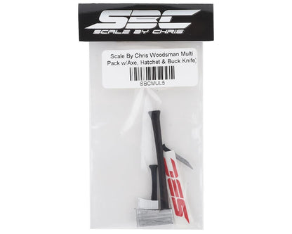Scale By Chris Woodsman Multi Pack w/Axe, Hatchet & Buck Knife