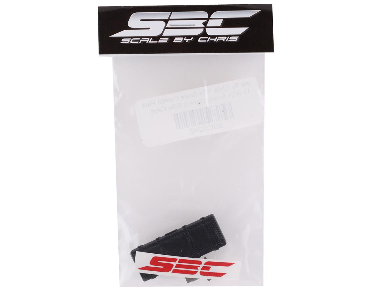 Scale By Chris 1/24 Scale Combo Pack 15 w/Ammo Cans & Rifle Case