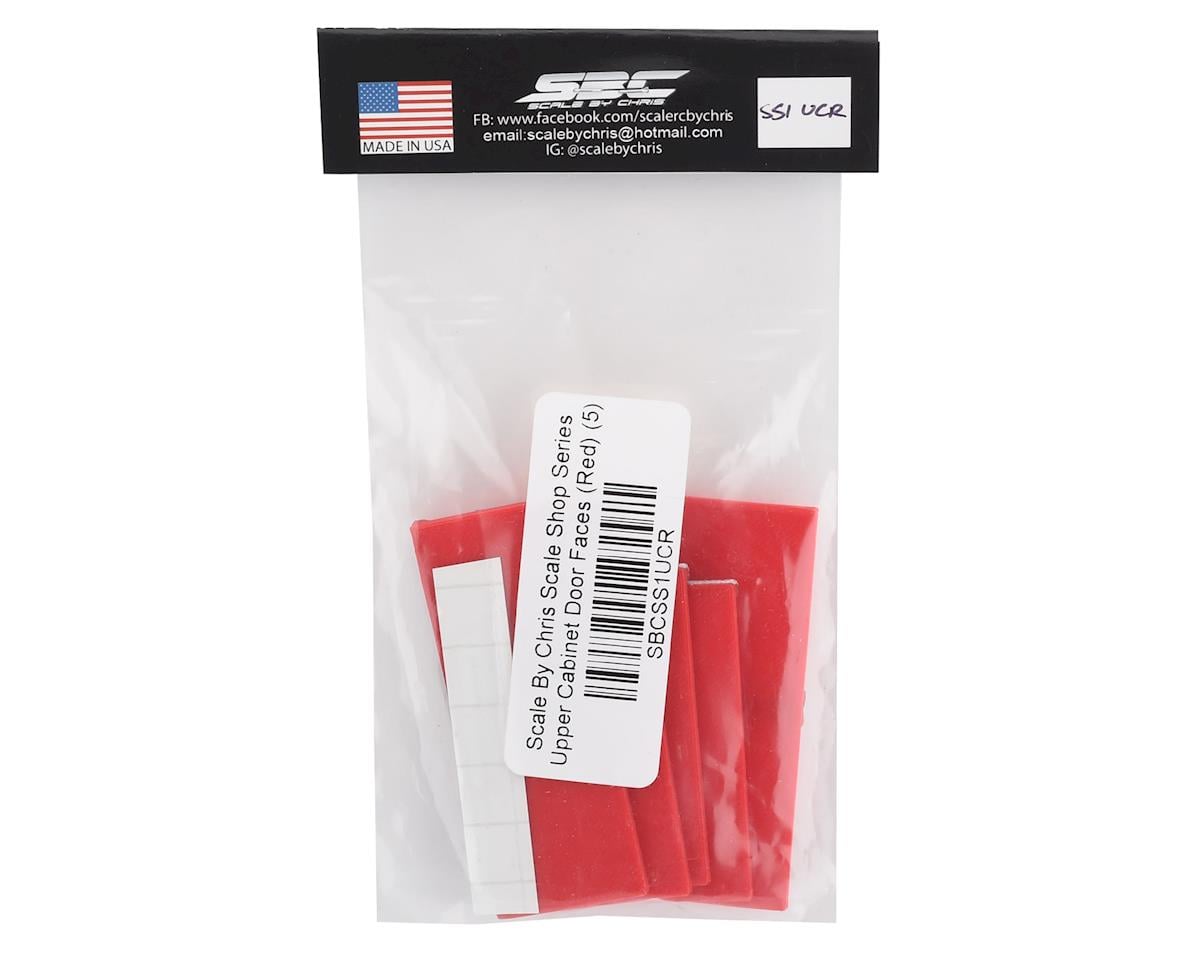 Scale By Chris Scale Shop Series Upper Cabinet Door Faces (Red) (5)