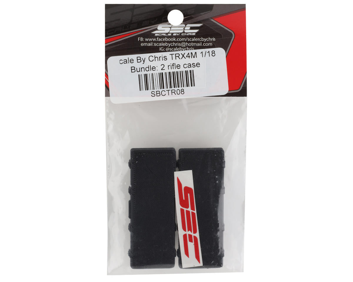 Scale By Chris 1/18 Miniature Scale Accessory Bundle w/Rifle Cases (2)