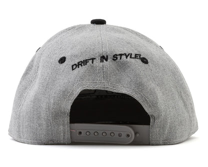 Sideways RC Snapback Flat Bill Hat (Grey) (One Size Fits Most)