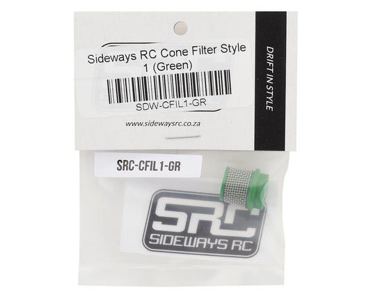 Sideways RC Scale Drift Cone Filter (Green) (Style 1)