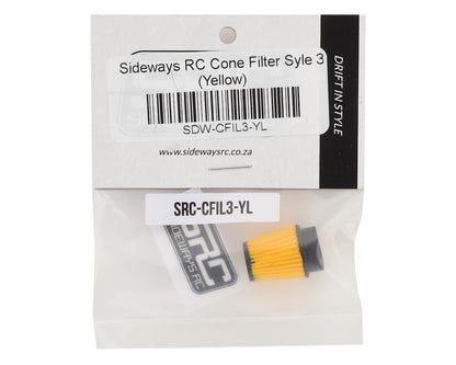 Sideways RC Scale Drift Cone Air Filter (Yellow) (Style 3)