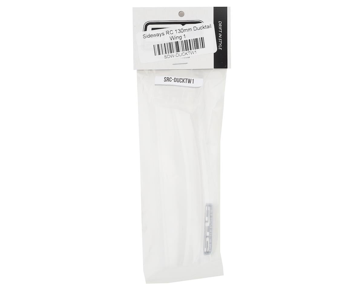 Sideways RC Scale Drift 130mm Ducktail Wing (Clear) (Style 1)