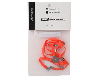 Sideways RC Scale Drift Bucket Seat Harness (Red)