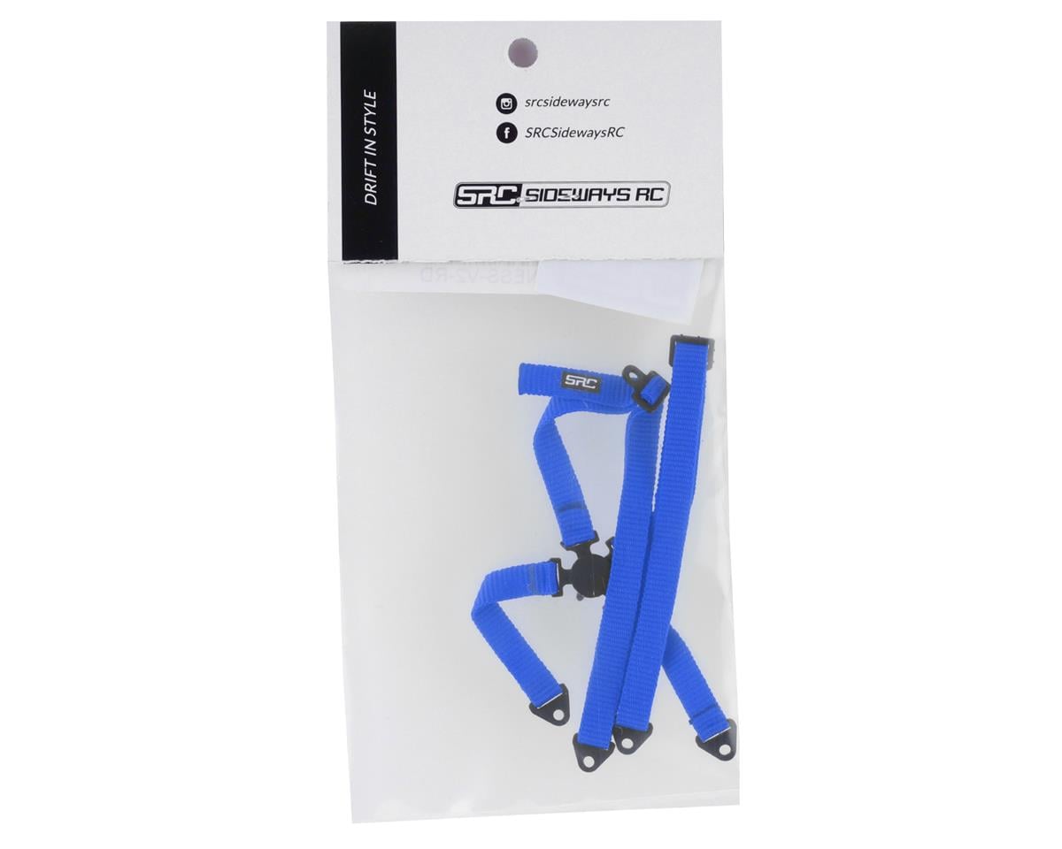 Sideways RC Scale Drift Bucket Seat Harness V2 (Blue)