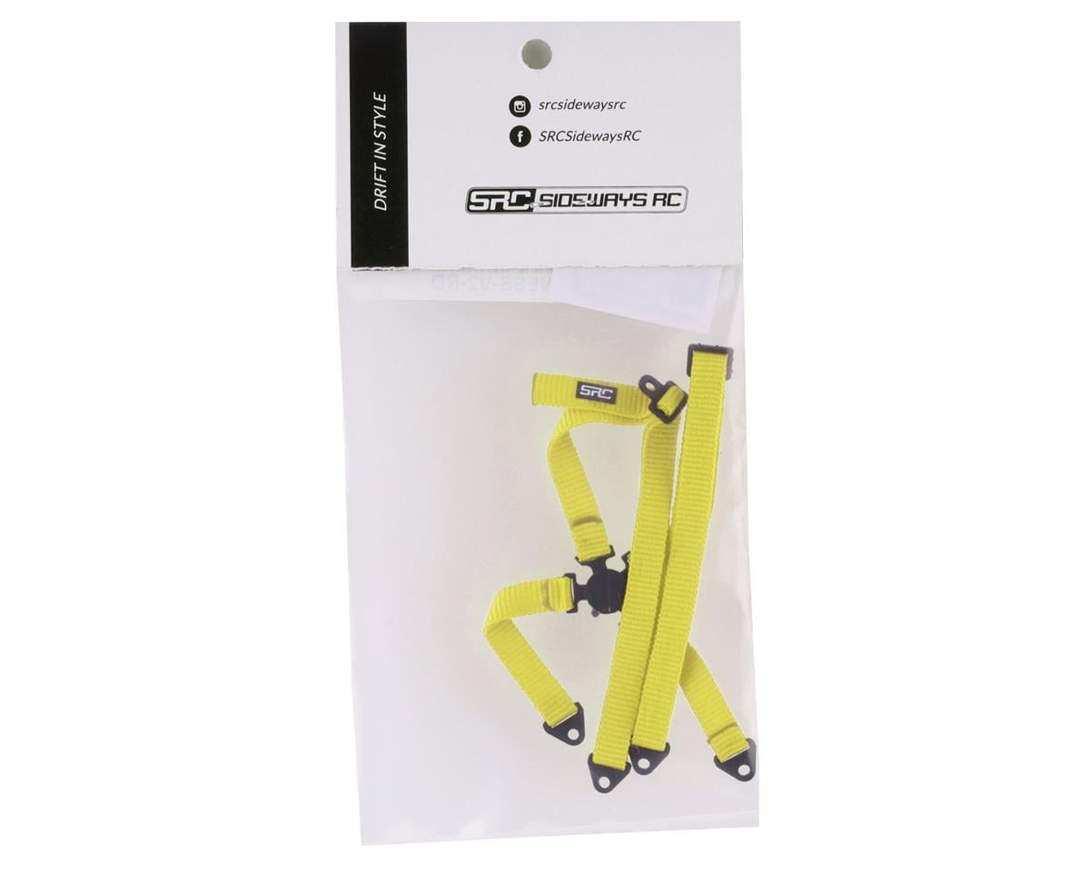 Sideways RC Scale Drift Bucket Seat Harness V2 (Yellow)