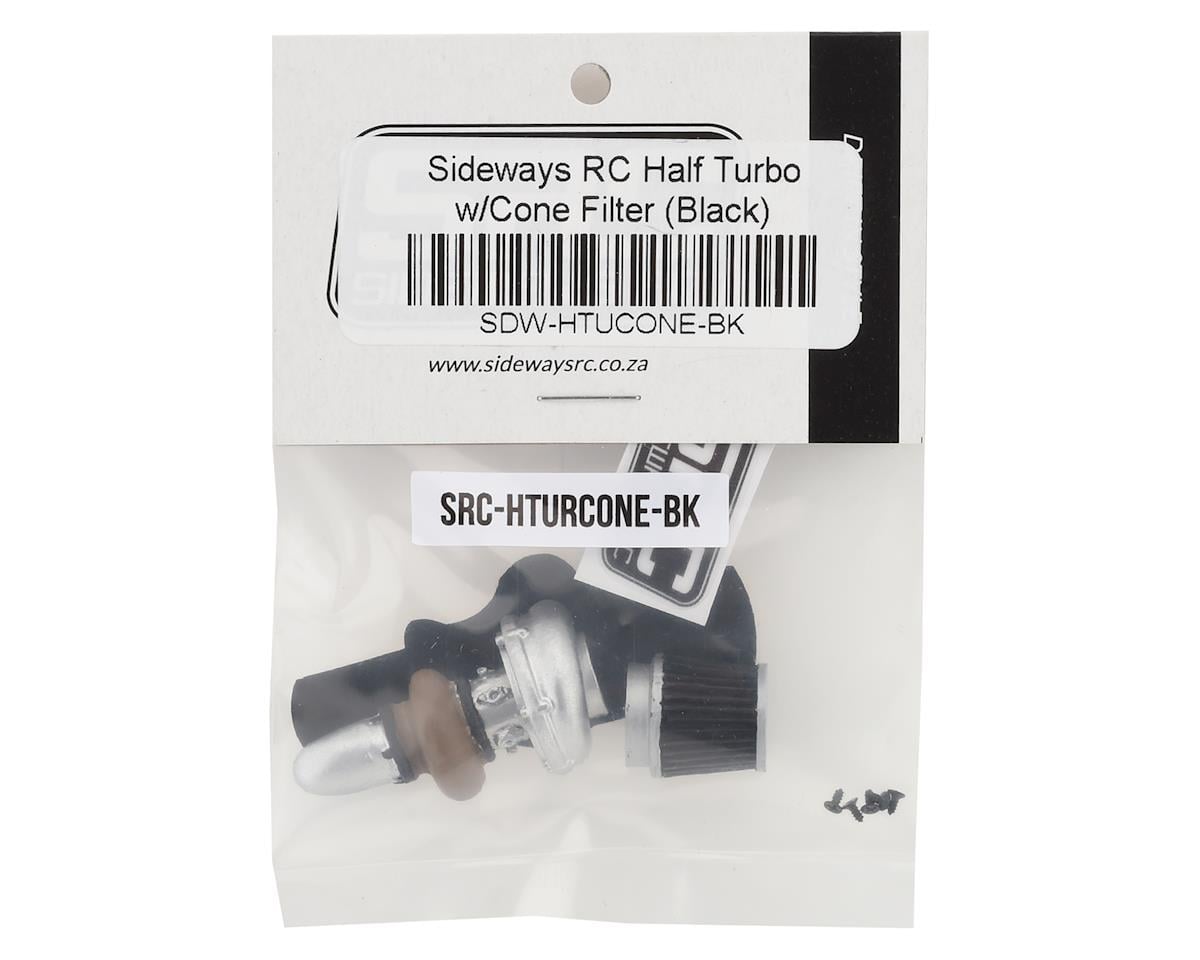 Sideways RC Scale Drift Half Turbo w/Cone Filter (Black)