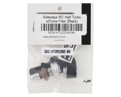 Sideways RC Scale Drift Half Turbo w/Cone Filter (Black)
