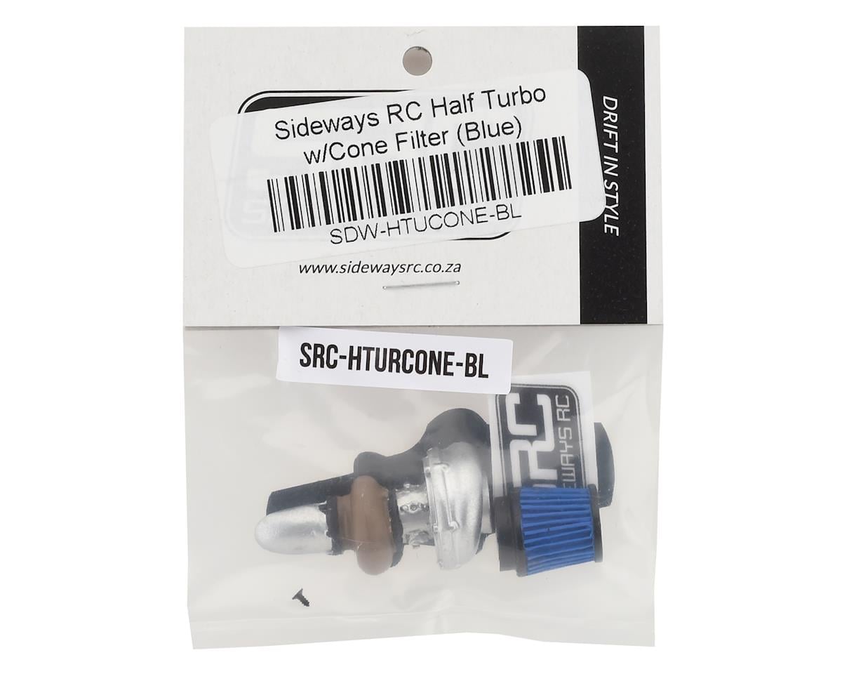 Sideways RC Scale Drift Half Turbo w/Cone Filter (Blue)