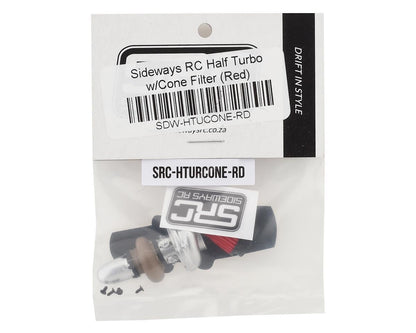 Sideways RC Scale Drift Half Turbo w/Cone Filter (Red)
