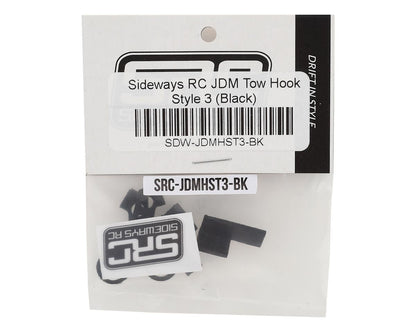 Sideways RC Scale Drift JDM Tow Hook (Black) (2) (Style 3)
