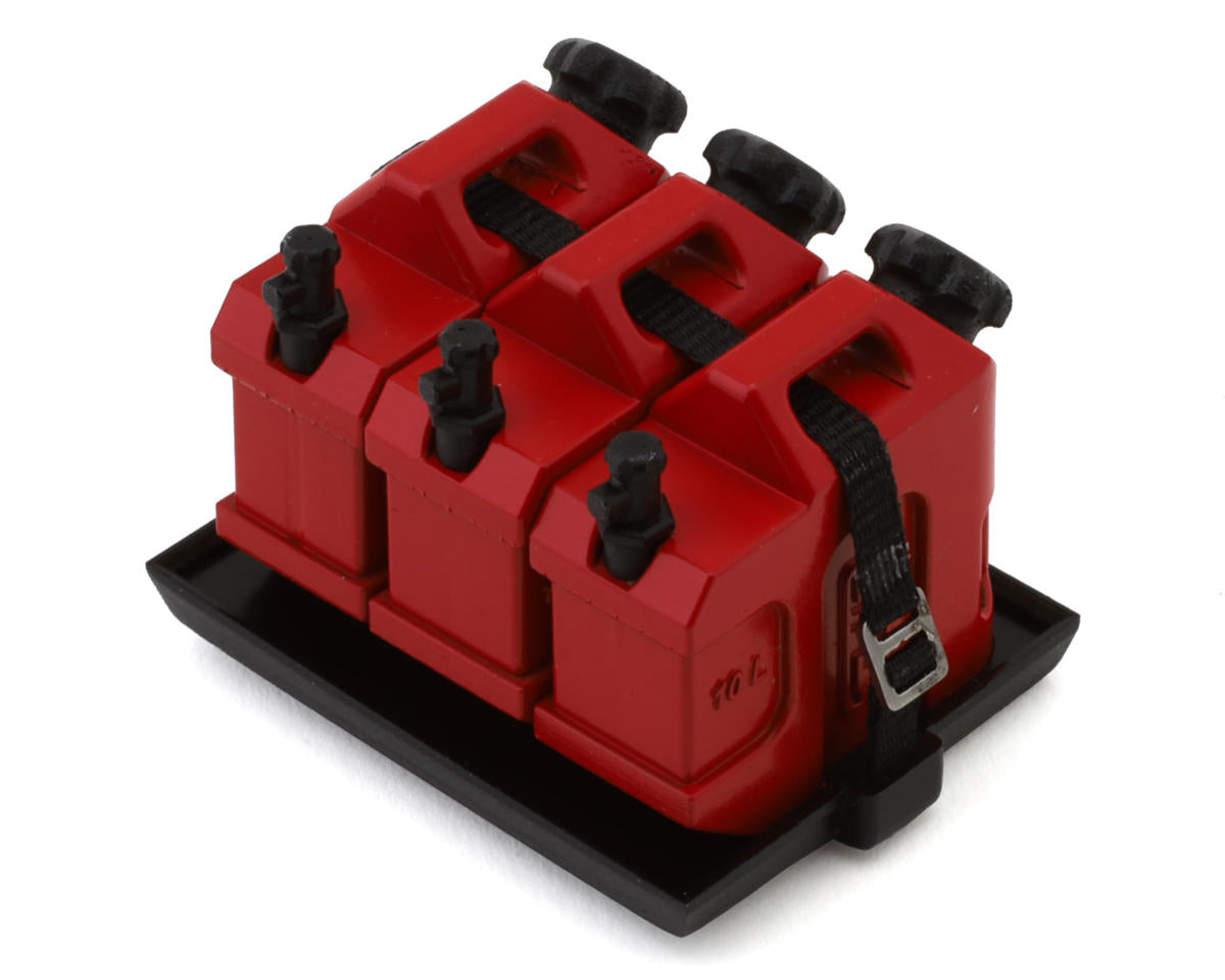 Sideways RC 1/10 Scale Jerry Can Set (Red) (3)