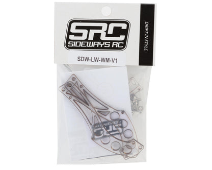 Sideways RC Lightweight Polycarbonate Wing Mount V1 (Clear)