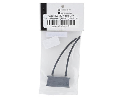 Sideways RC Scale Drift Intercooler V1 (Black) (Medium)