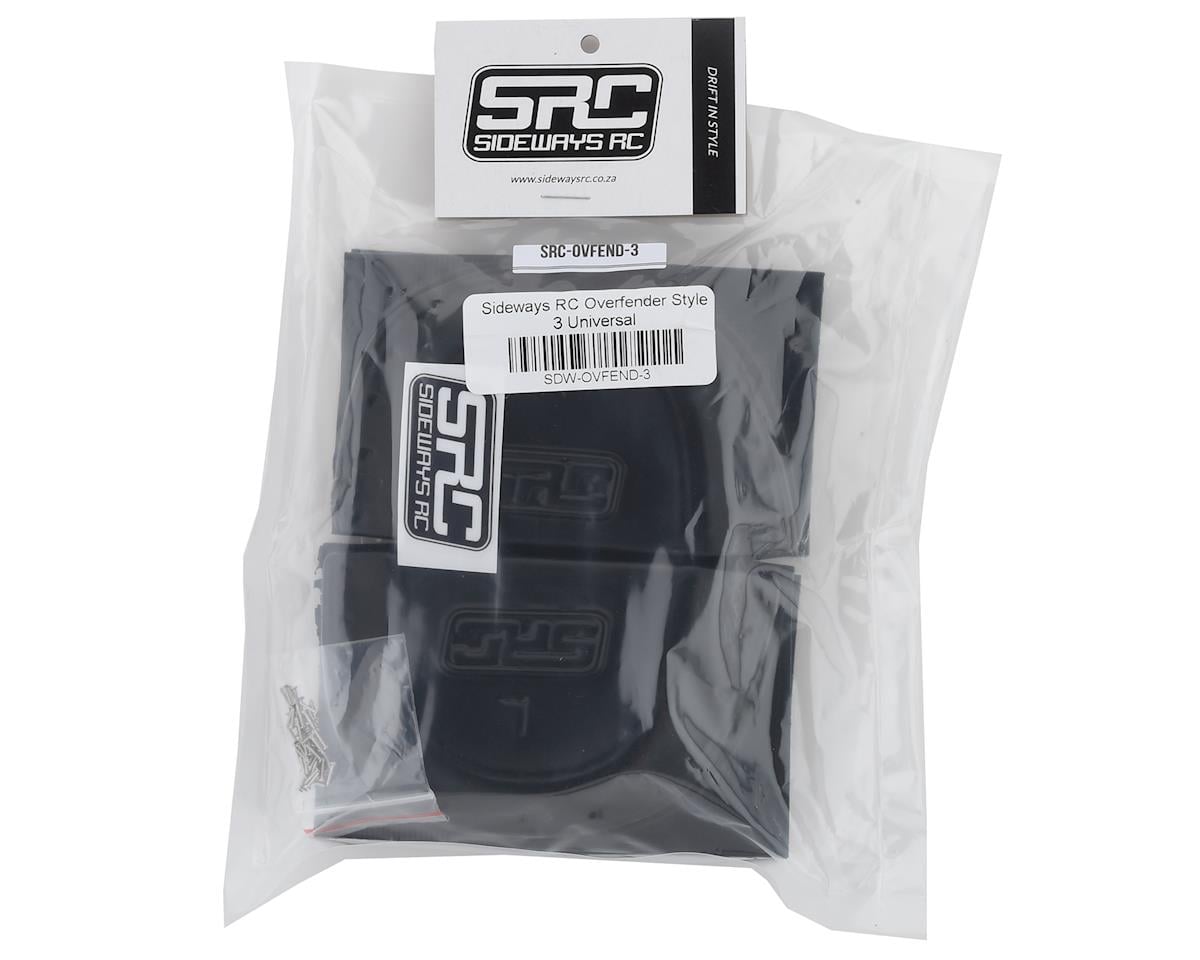Sideways RC Scale Drift Universal Overfender (Black) (Style 3)