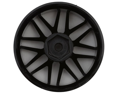 Sideways RC 1/10 R2 Multi-Spoke Nylon Drift Wheels (Black) (2) (6mm Offset)