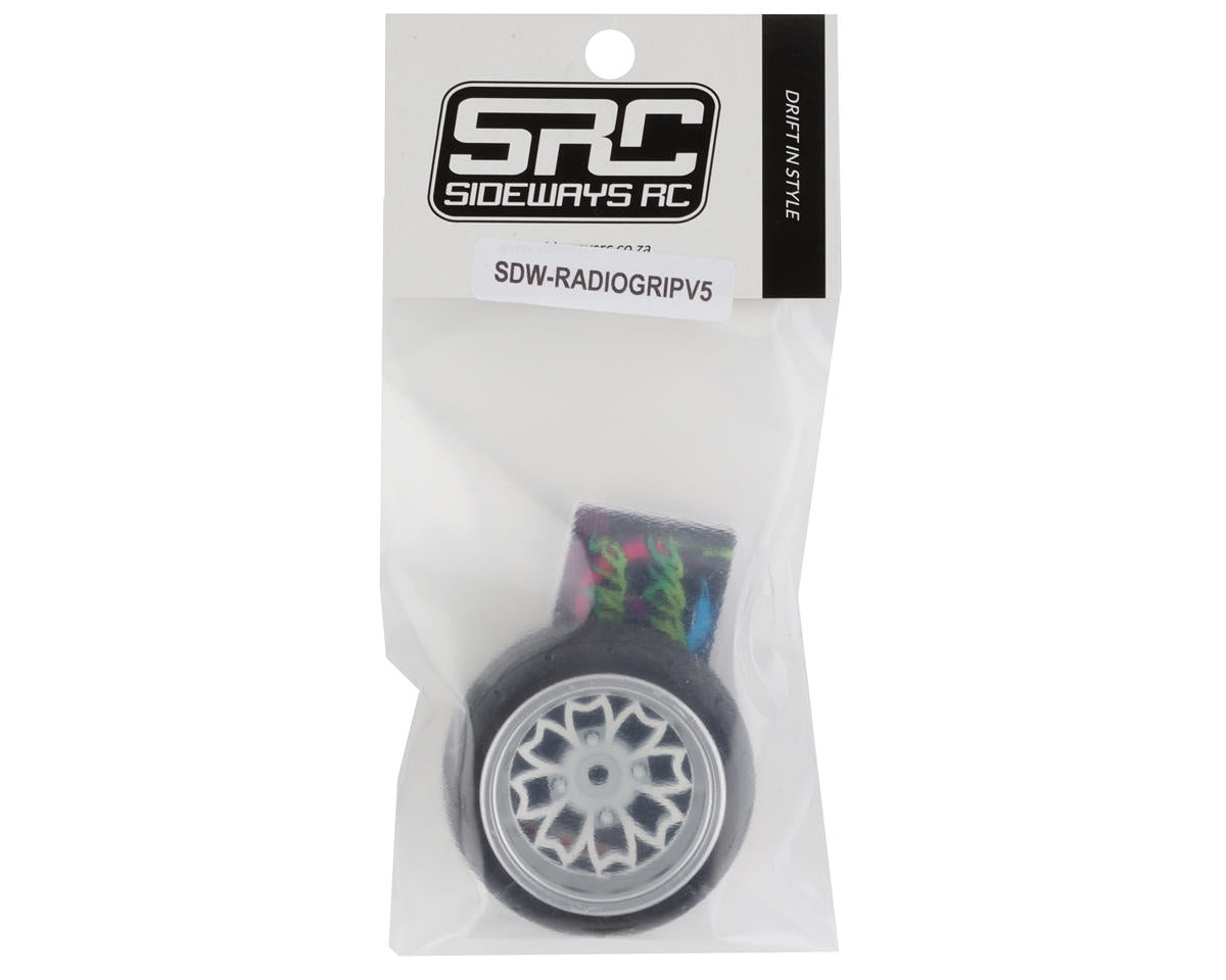 Sideways RC Radio Grip Wheel V5 (White Chrome)