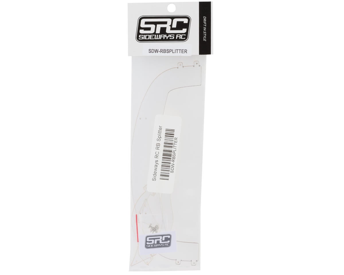 Sideways RC Polycarbonate Front Scale RB Splitter (Clear)