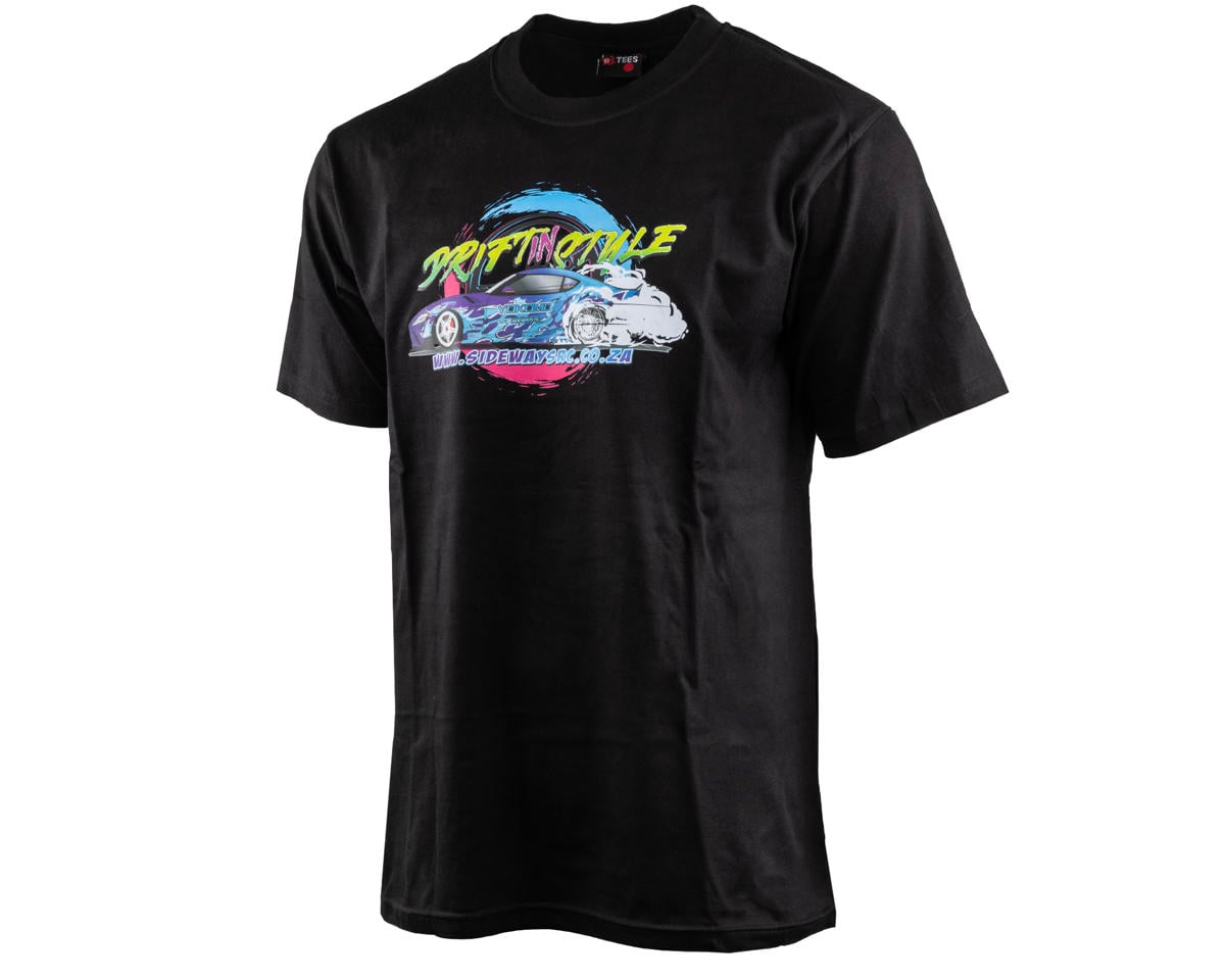 Sideways RC T-Shirts V4 (Black) (L)