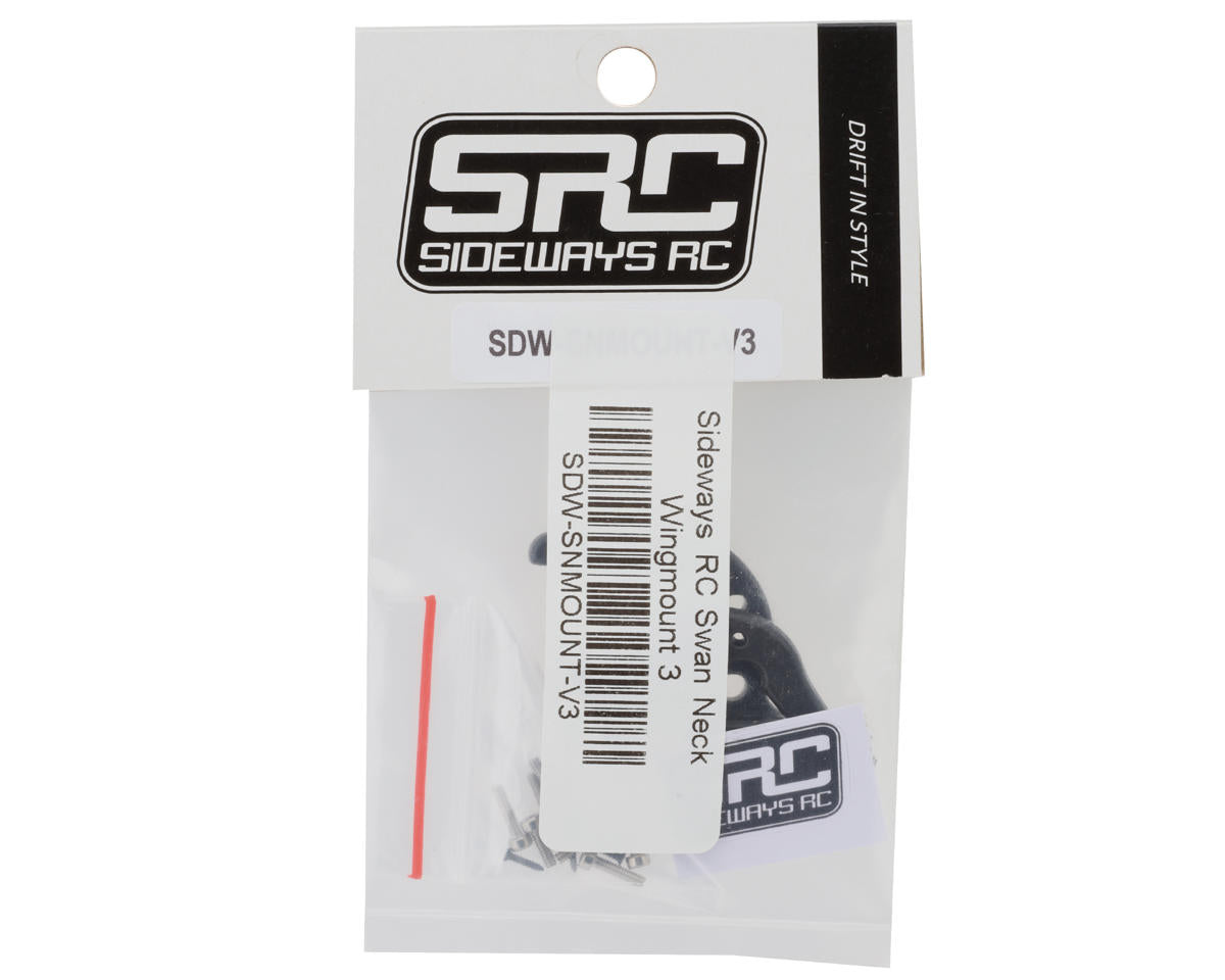 Sideways RC Swan Neck Scale Drift Wing Mounts V3 (Black) (2)