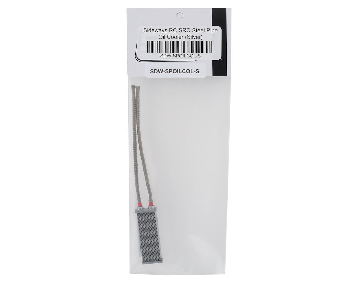 Sideways RC Scale Drift Steel Pipe Oil Cooler (Silver)
