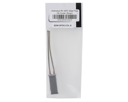 Sideways RC Scale Drift Steel Pipe Oil Cooler (Silver)