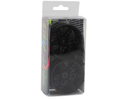 Sideways RC SRC R1 Multi-Spoke Nylon Drift Wheels (Black) (2) (6mm Offset)
