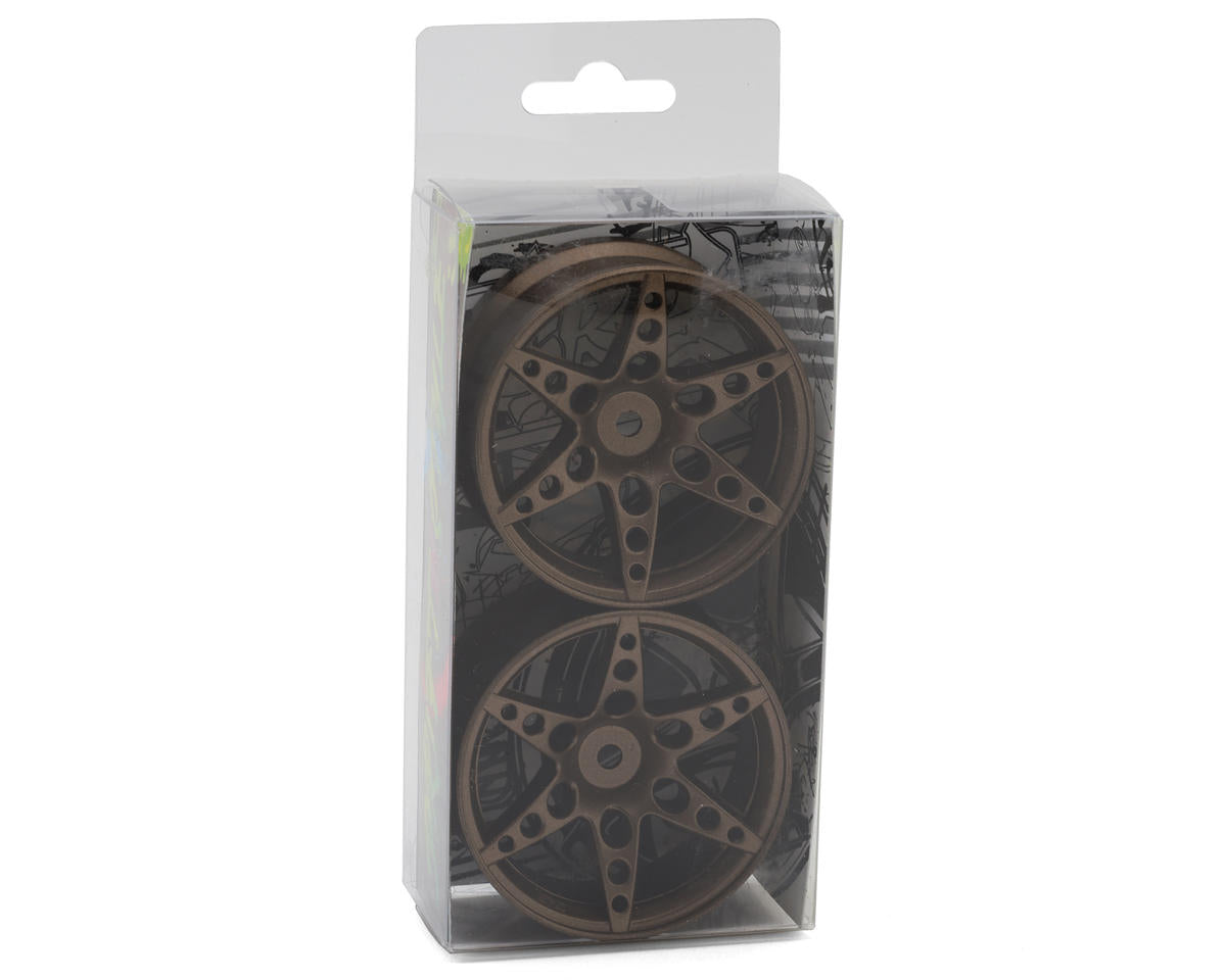 Sideways RC SRC R1 Multi-Spoke Nylon Drift Wheels (Bronze) (2) (6mm Offset)