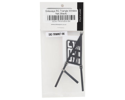 Sideways RC Scale Drift Triangle Window Net (Black)