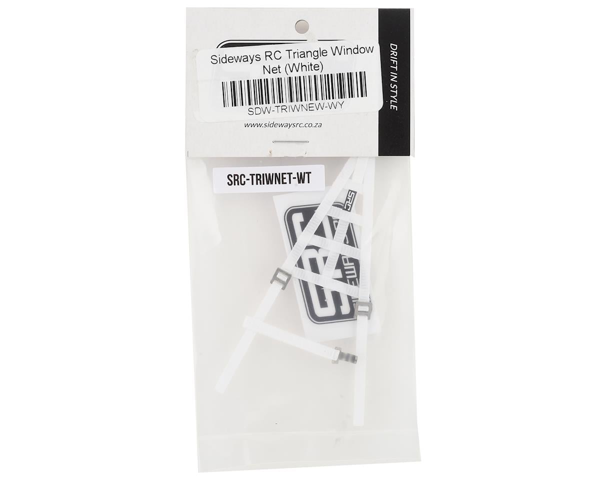 Sideways RC Scale Drift Triangle Window Net (White)