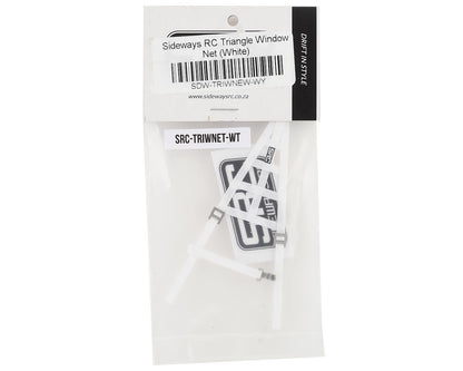 Sideways RC Scale Drift Triangle Window Net (White)