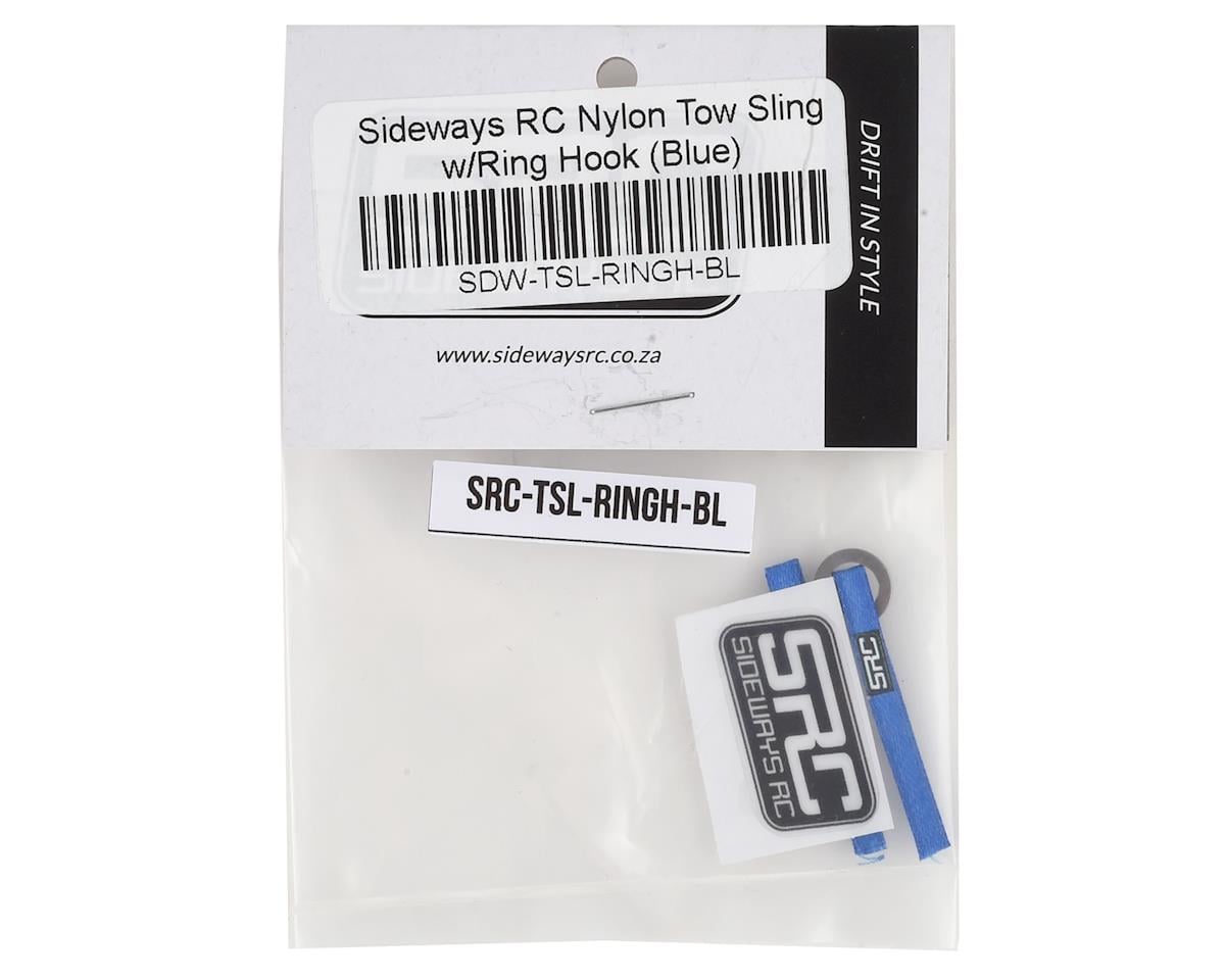 Sideways RC Scale Drift Nylon Tow Sling w/Ring Hook (Blue) (2)