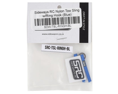 Sideways RC Scale Drift Nylon Tow Sling w/Ring Hook (Blue) (2)