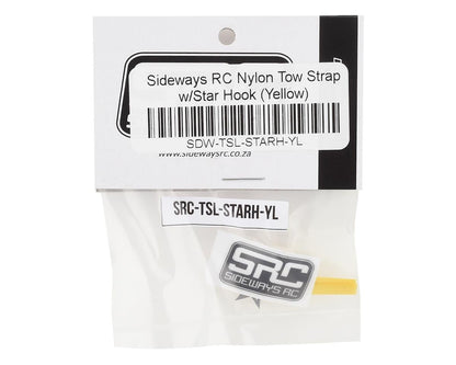 Sideways RC Scale Drift Nylon Tow Strap w/Star Hook (Yellow) (2)