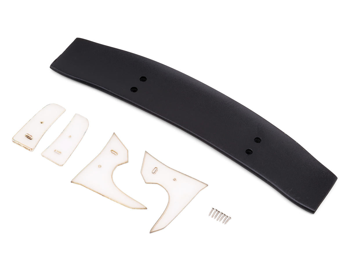 Sideways RC 1/10 Scale Drift 177mm Rear Wing Set (Black) (Style 4)