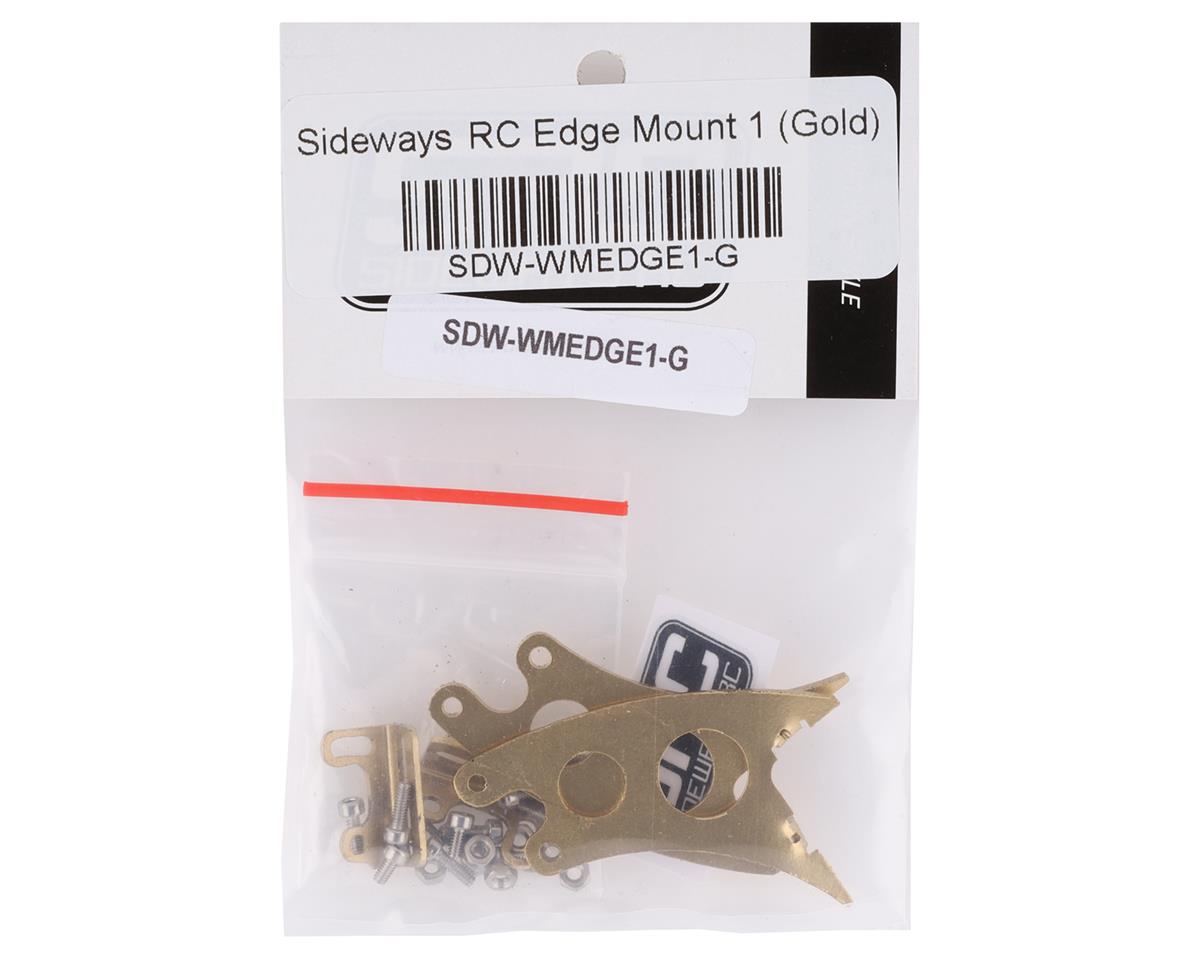 Sideways RC Edge Mount 1 Scale Drift Wing Mount (Gold)